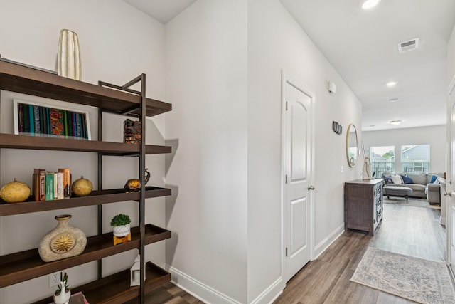 817 Arrington Way, Columbia, TN 38401 - hallway with wood finished floors and recessed lighting