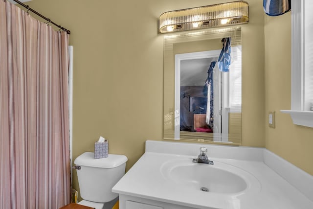 6434 Waconda Point Rd, Harrison, TN 37341 - bathroom with vanity and a shower with curtain
