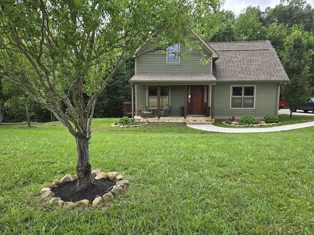 220 Bear Crawl Rd Unit Rb 28, Jasper, TN 37347 - view of front of house featuring a porch, a front yard, and a shingled roof