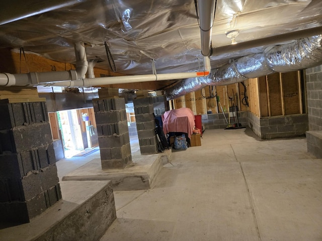 220 Bear Crawl Rd Unit Rb 28, Jasper, TN 37347 - unfinished basement featuring concrete block wall