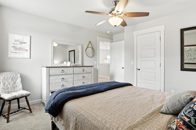 3154 Rift Ln, Murfreesboro, TN 37130 - bedroom with carpet floors and a ceiling fan