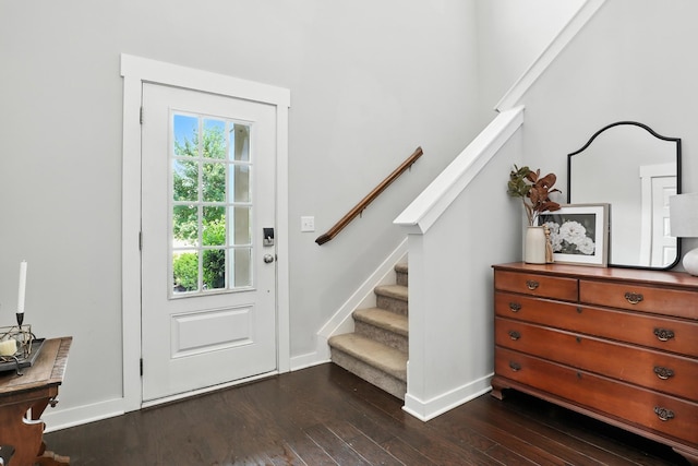 3154 Rift Ln, Murfreesboro, TN 37130 - foyer featuring stairway and dark wood finished floors