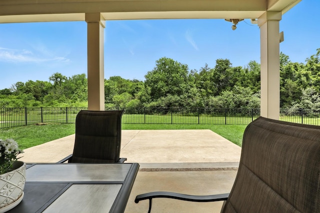 3154 Rift Ln, Murfreesboro, TN 37130 - fenced backyard featuring a patio area and view of scattered trees