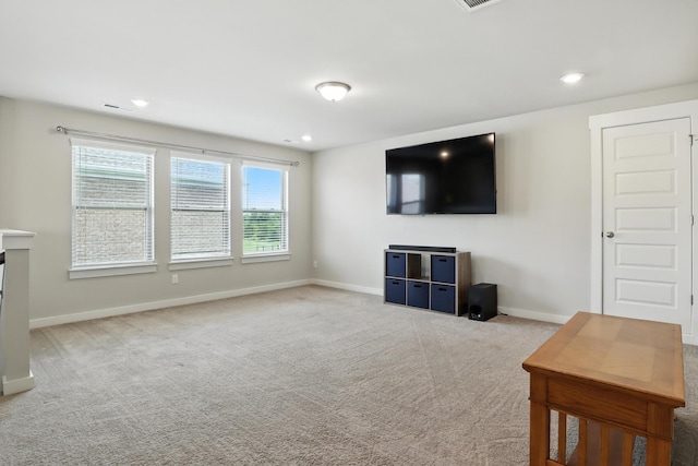 3154 Rift Ln, Murfreesboro, TN 37130 - unfurnished living room featuring carpet floors and recessed lighting