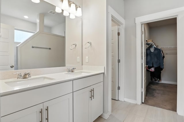 3154 Rift Ln, Murfreesboro, TN 37130 - full bathroom with double vanity and a spacious closet
