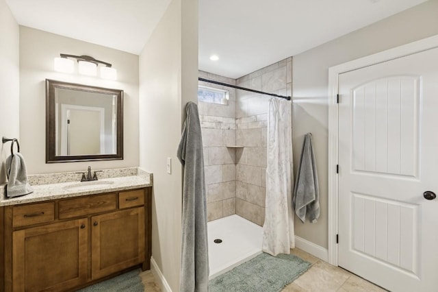 718 Excalibur Ct, Smyrna, TN 37167 - full bathroom featuring vanity and tiled shower