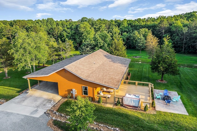 3121 Coon Hunter Lodge Rd, Jamestown, TN 38556 - view of subject property with a forest