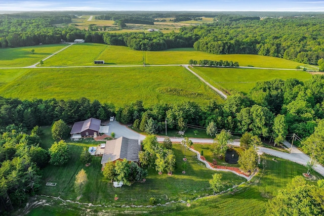 3121 Coon Hunter Lodge Rd, Jamestown, TN 38556 - aerial view of property and surrounding area with rural landscape