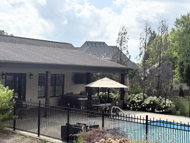 1430 Avellino Cir, Murfreesboro, TN 37130 - view of pool featuring a hot tub and a patio area