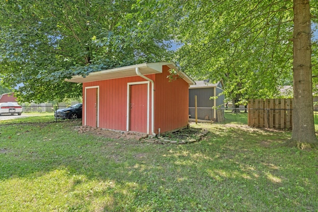 623 Haynes Dr, Murfreesboro, TN 37129 - view of shed with a fenced backyard