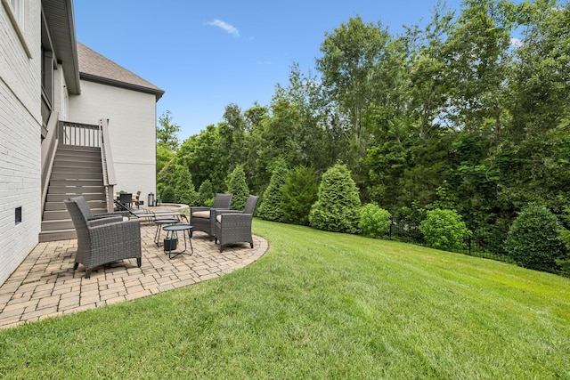 967 Nashs Nook, Columbia, TN 38401 - view of grassy yard with a patio area