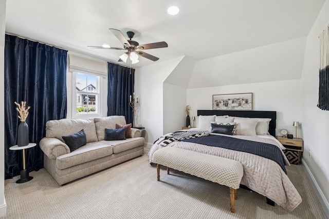 967 Nashs Nook, Columbia, TN 38401 - bedroom featuring carpet floors, ceiling fan, and recessed lighting