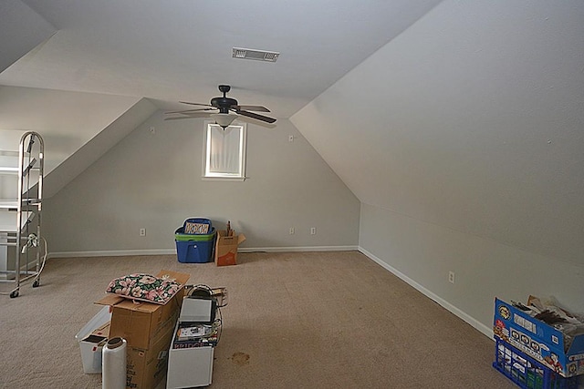 502 Johnstown Dr, Smyrna, TN 37167 - bonus room with carpet flooring, a ceiling fan, and lofted ceiling