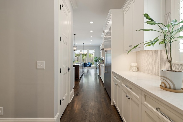1014B Noelton Ave, Nashville, TN 37204 - corridor featuring dark wood finished floors and recessed lighting