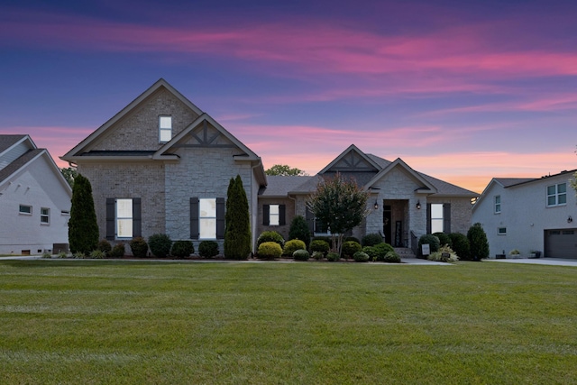 2003 Imagine Cir, Spring Hill, TN 37174 - view of front of home featuring stone siding and a front yard