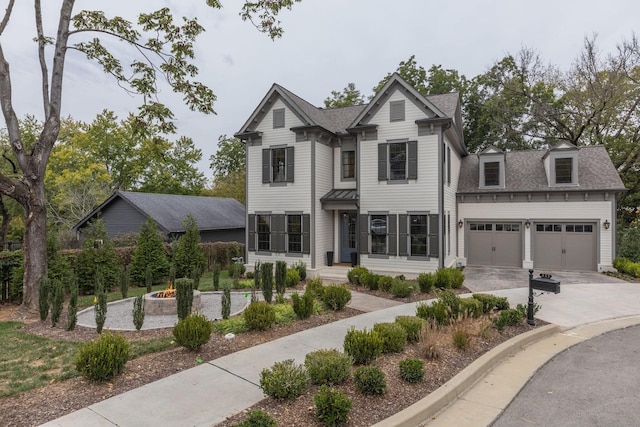 325 Fairpark Ct, Franklin, TN 37064 - victorian home with concrete driveway, an attached garage, and a shingled roof
