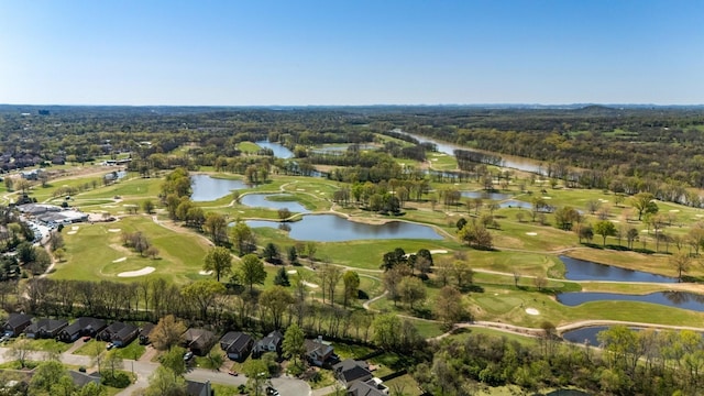 1808 Riverside Rd, Old Hickory, TN 37138 - aerial view of property and surrounding area with a large body of water, a golf course, and nearby suburban area