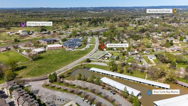 1808 Riverside Rd, Old Hickory, TN 37138 - aerial view of property's location featuring a large body of water