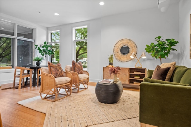 201 S 11th St, Nashville, TN 37206 - living area with recessed lighting and light wood-type flooring