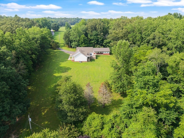 191 Spicer Rd, Burns, TN 37029 - view from above of property with a heavily wooded area