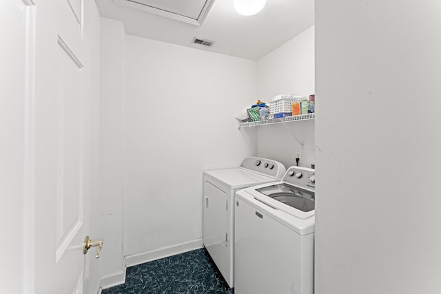 4016 Brandywine Pointe Blvd, Old Hickory, TN 37138 - laundry area featuring independent washer and dryer and baseboards