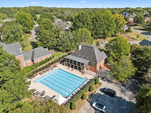 4016 Brandywine Pointe Blvd, Old Hickory, TN 37138 - view from above of property with a pool area