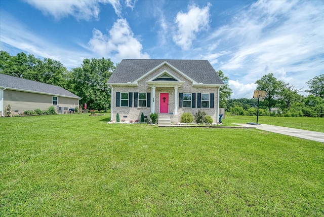 258 Green Meadow Dr, Smithville, TN 37166 - view of front facade featuring a front lawn and brick siding