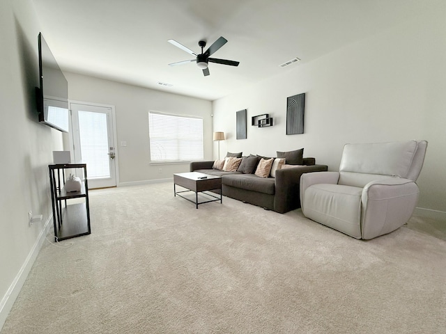 101 Percheron Pl, Smyrna, TN 37167 - living room featuring ceiling fan and carpet floors