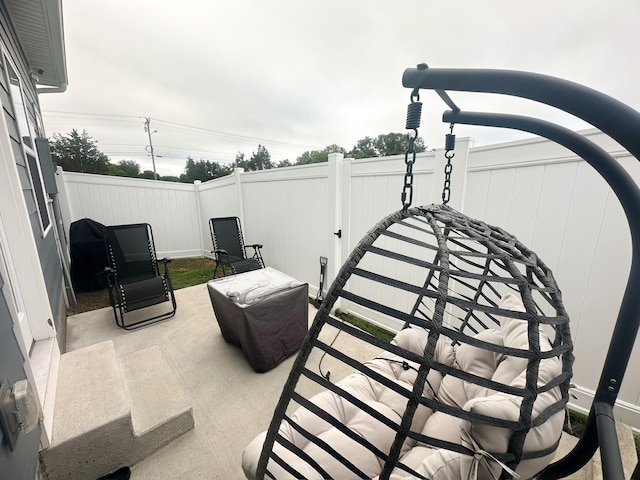 101 Percheron Pl, Smyrna, TN 37167 - fenced backyard with a patio area