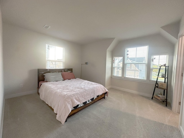 101 Percheron Pl, Smyrna, TN 37167 - bedroom featuring multiple windows, light carpet, and vaulted ceiling