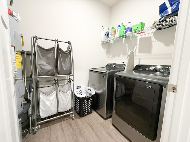 101 Percheron Pl, Smyrna, TN 37167 - washroom with washer and dryer and light wood-type flooring