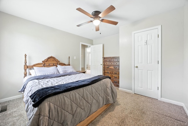 1812 Carneal Ln, Oak Grove, KY 42262 - bedroom with carpet floors and ceiling fan