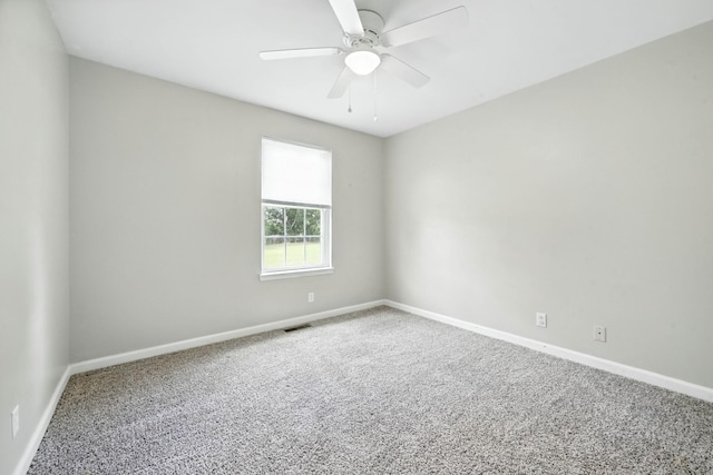 1812 Carneal Ln, Oak Grove, KY 42262 - carpeted spare room with baseboards and a ceiling fan