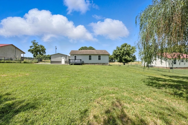 1812 Carneal Ln, Oak Grove, KY 42262 - view of yard featuring a wooden deck