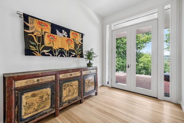 1091 Lynnwood Blvd, Nashville, TN 37215 - entryway featuring french doors and light wood-type flooring