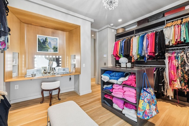 1091 Lynnwood Blvd, Nashville, TN 37215 - walk in closet with wood finished floors and built in desk