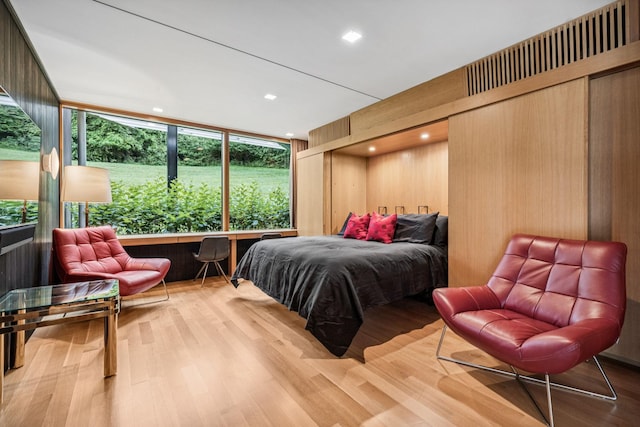 1091 Lynnwood Blvd, Nashville, TN 37215 - bedroom featuring wood finished floors and wood walls