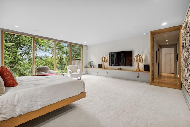 1091 Lynnwood Blvd, Nashville, TN 37215 - bedroom with recessed lighting, carpet floors, and expansive windows