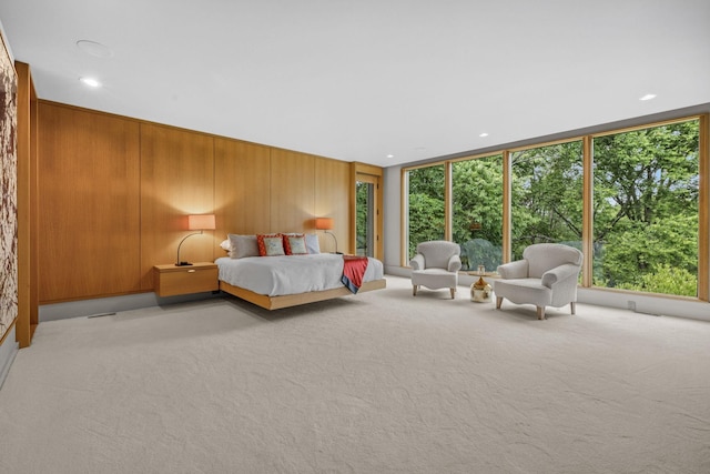 1091 Lynnwood Blvd, Nashville, TN 37215 - bedroom with light carpet, multiple windows, and recessed lighting