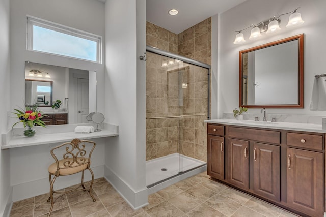 1074 Amelia Park Dr, Franklin, TN 37067 - full bathroom with a stall shower and vanity