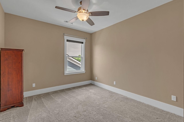 1074 Amelia Park Dr, Franklin, TN 37067 - spare room featuring light carpet and a ceiling fan