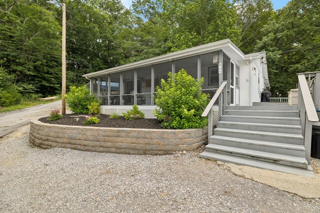617 Still Point Rd, Smithville, TN 37166 - view of front of property featuring a sunroom and stairs