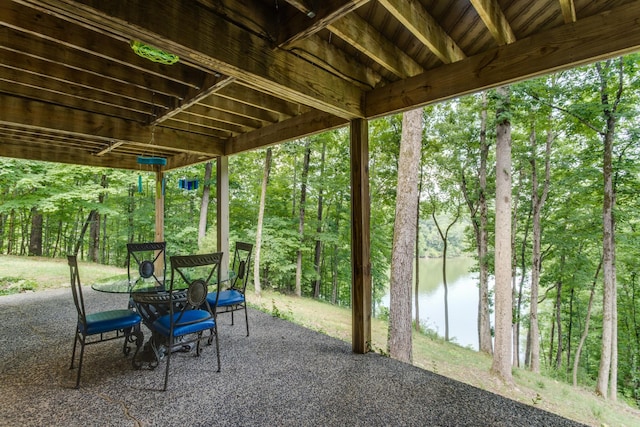 90 Grandview Lake Rd, Estill Springs, TN 37330 - view of patio / terrace featuring a water view
