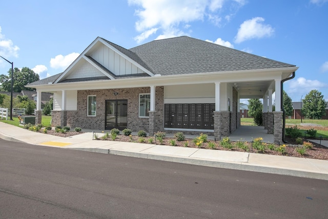 528 Haviture Way, Murfreesboro, TN 37129 - view of front of home featuring brick siding, board and batten siding, and roof with shingles