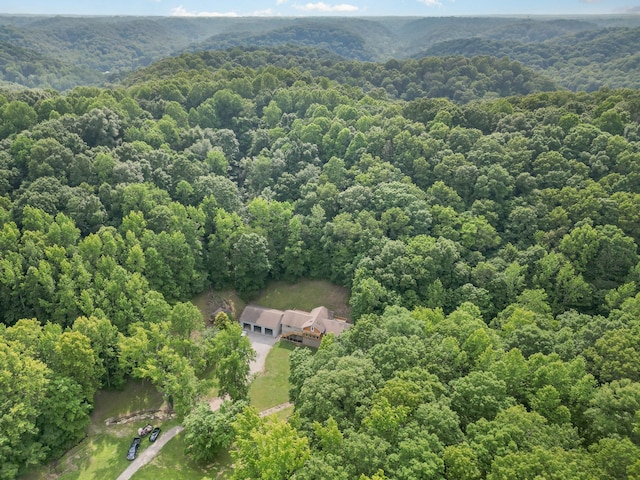 5141 Tranham Rd, Whites Creek, TN 37189 - aerial view of property and surrounding area with a heavily wooded area