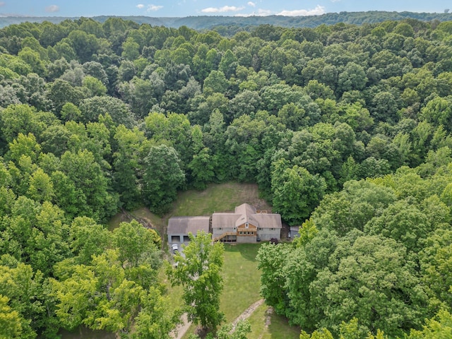 5141 Tranham Rd, Whites Creek, TN 37189 - aerial view of property and surrounding area featuring a heavily wooded area