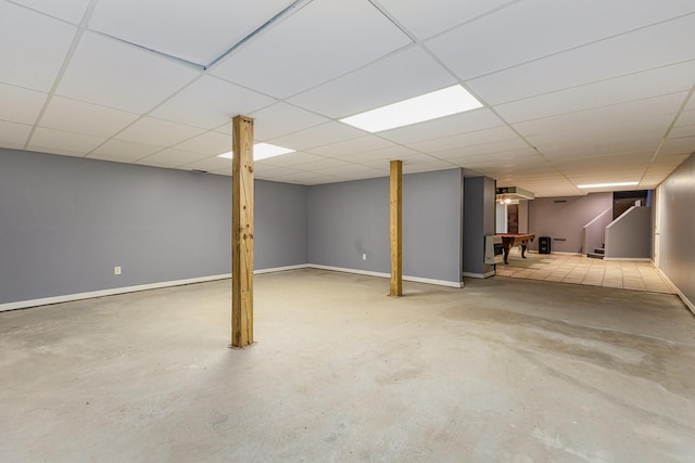 5141 Tranham Rd, Whites Creek, TN 37189 - finished basement with stairs and baseboards