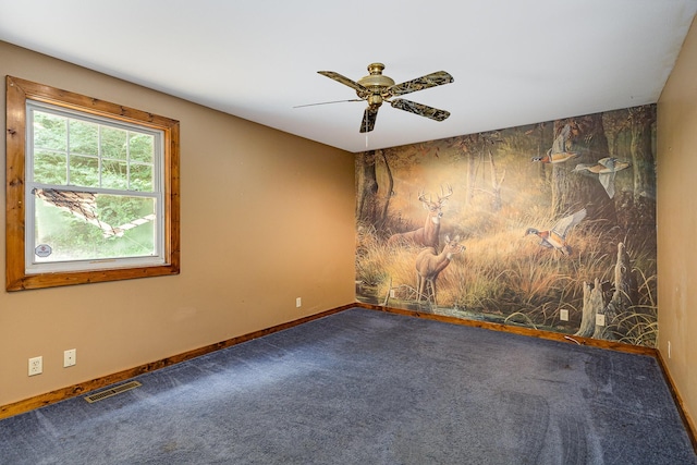 5141 Tranham Rd, Whites Creek, TN 37189 - carpeted empty room featuring ceiling fan and baseboards