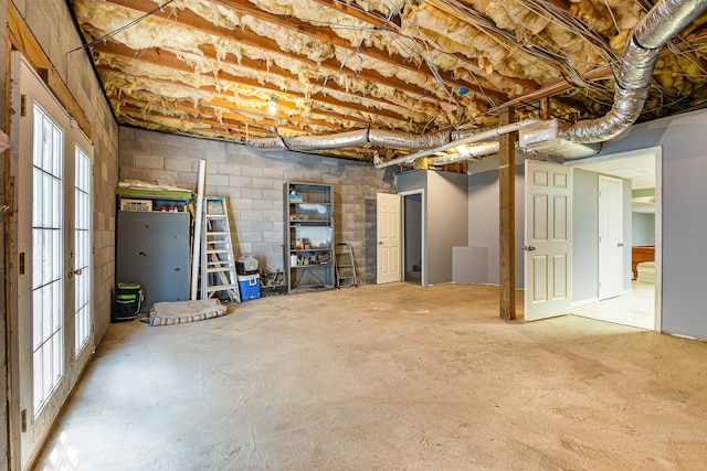 5141 Tranham Rd, Whites Creek, TN 37189 - below grade area featuring concrete block wall