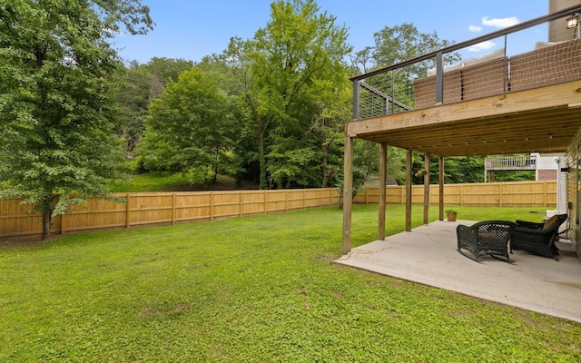 750 S Seminole Dr, Chattanooga, TN 37412 - fenced backyard featuring a patio and a wooden deck